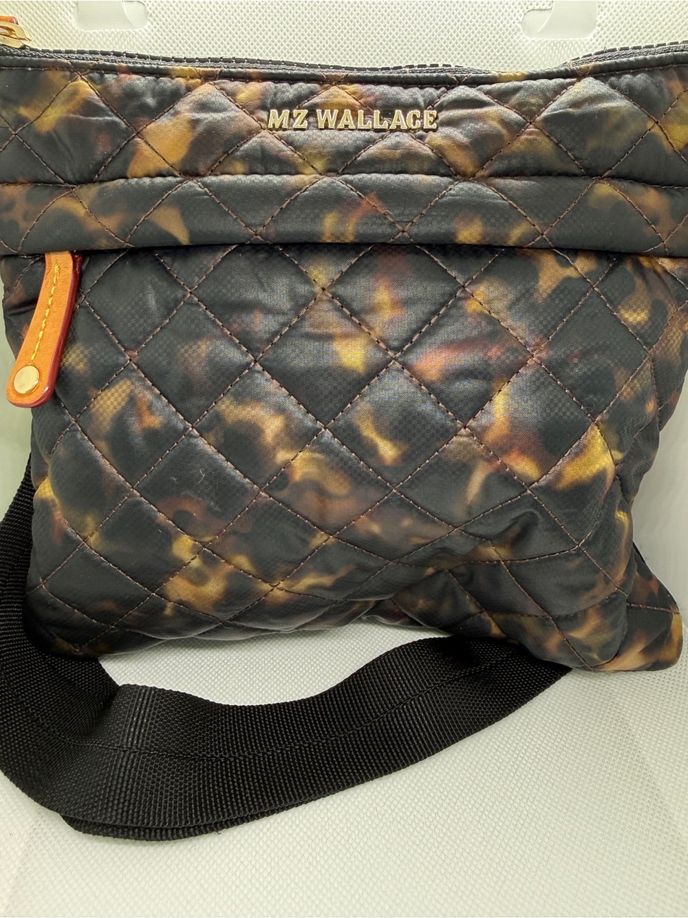 MZ WALLACE Metro Flat Crossbody Bag in Tortoise - Picture 2 of 8